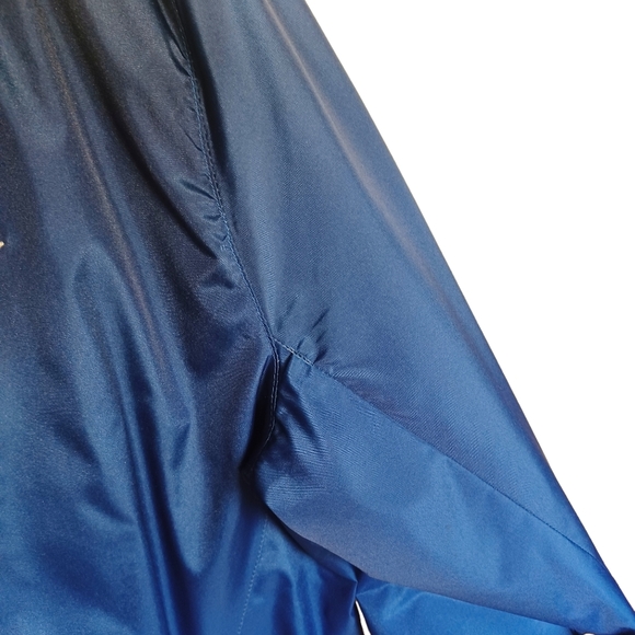 GREG NORMAN ATTACK LIFE Blue Navy Ombre Zip Up Long Sleeve Windbreaker Jacket L - Picture 8 of 9